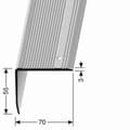 Miniatyrbild 4 av 4: Nez de marche 55 x 70 mm Aluminium Cornière striée Olika Ls Küberit