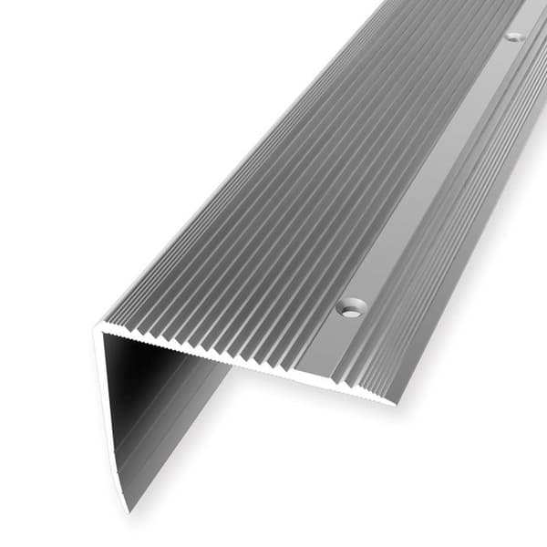 Nez de marche 55 x 70 mm Aluminium Cornière striée Olika Ls Küberit