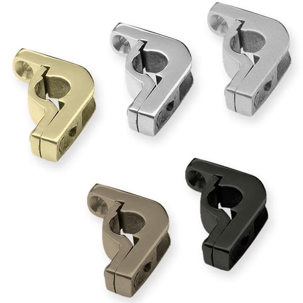 Ockra 39 x 10 x 40 mm borstat mässing diametern 13 mm Trappstänger Tillbehör Küberit