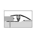 Miniatyrbild 4 av 5: PROVISTON Övergångsprofil Laminatkompensation l 56 mm H 7 - 18 mm L 900 mm Aluminiumprofil Sand...