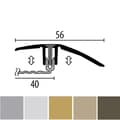Miniatyrbild 2 av 5: PROVISTON Övergångsprofil Laminatkompensation l 56 mm H 7 - 18 mm L 900 mm Aluminiumprofil Sand...