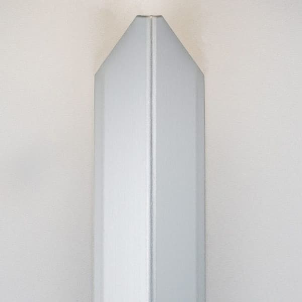 Skyddsvinkelhörn 30 x 30 mm i aluminium med enkel vikning, självhäftande eller med hål - Rå aluminium - 1,5 mm - 1500 - utan hål.