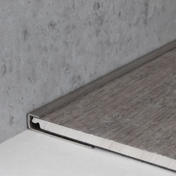Profil finish Vinyl Laminated Flooring från 5 upp till 22 mm Matt stål Genomgående-13