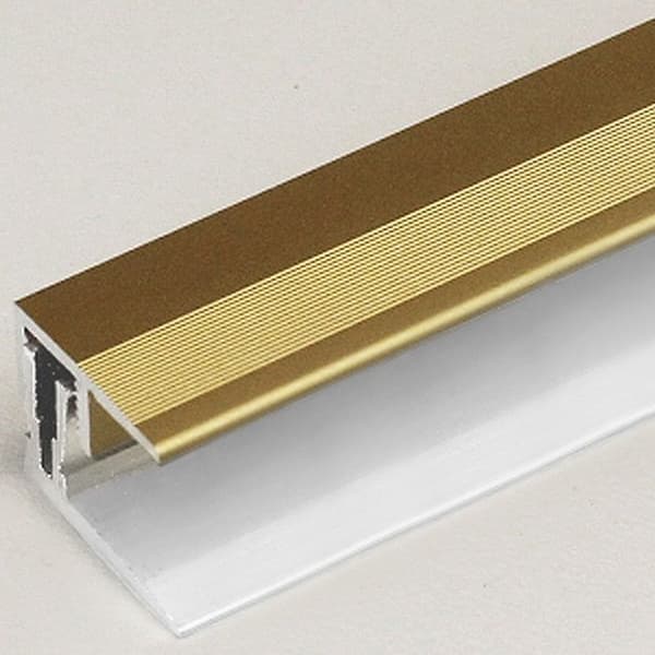 Profil avslutning klipp Stratifierad H 11 15 mm L 21,5 mm Alu anodiserad - Utseende Stål 1000 mm