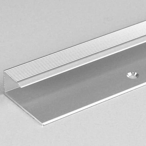 Profil för infällning för laminatgolv H infällning 10.3 mm anodiserad aluminium att skruva.