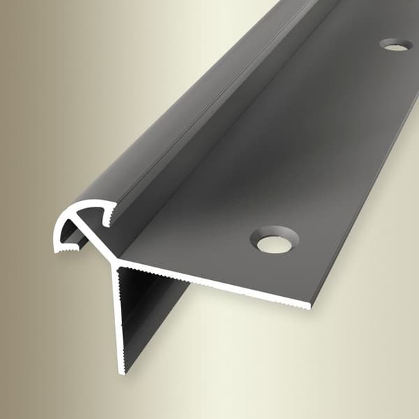 Trappprofil 36 x 46 x 2500 mm aluminiumhörnprofil, slipad och borrad Küberit