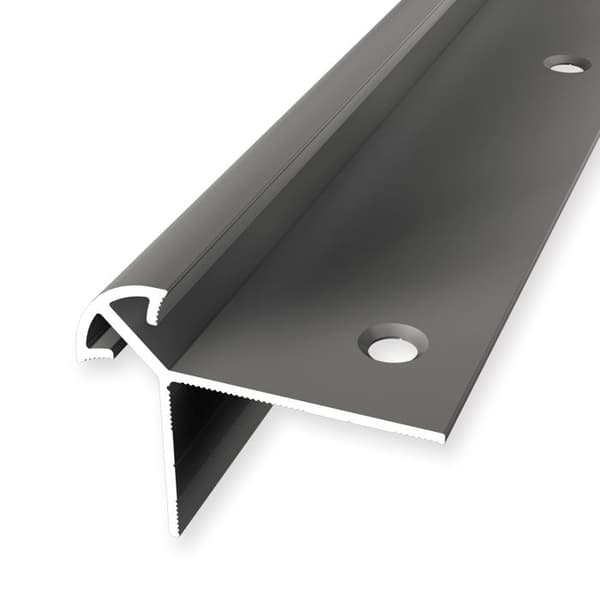 Trappprofil 36 x 46 x 2500 mm aluminiumhörnprofil, slipad och borrad Küberit