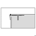 Miniatyrbild 5 av 5: Nose profile för trappa 20 x 48 x 2500 mm aluminiumvinkelfäste i olika varianter Küberit