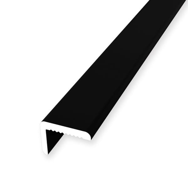 Gångjärn 7 x 9.2 x 2550 mm Aluminiumprofil Slät Ogenomträngd Olika s. s Küberit Svart RAL 9005