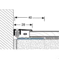 Miniatyrbild 3 av 5: PROVISTON Avslutningsprofil Parkettkompensering l 28 mm H 6.5 - 16 mm L 1000 mm Aluminiumprofil Silver...