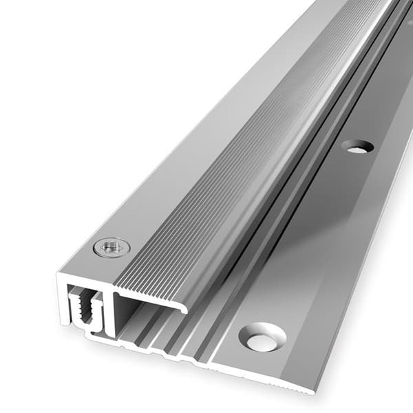 PROVISTON Avslutningsprofil Parkettkompensering l 28 mm H 6.5 - 16 mm L 1000 mm Aluminiumprofil Silver...