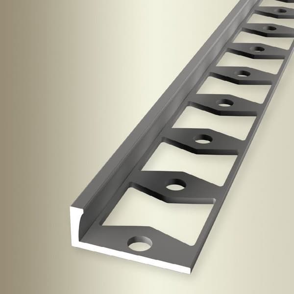 PROVISTON | Avslutningsprofil | Bredd: 22,5 mm | Höjd: 10,3 mm | Längd: 2500 mm | Aluminium | Hög kvalitet Färg: Ar...