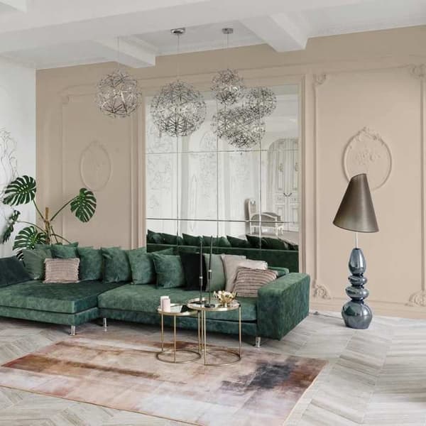 Beige PURO Muralmålning Soothing Brown Inomhusdispersionsfärg Hög intensitet 1 liter