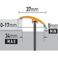 Miniatyrbild 4 av 4: PROVISTON Profil rattrapning 37 x 930 mm Alu 3 i 1 Silver