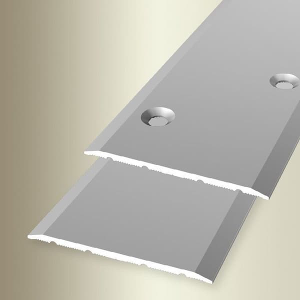 PROVISTON Övergångsprofil l 60 mm H 0 - 99 mm L 1000 mm Anodiserad aluminium Slät Platinium Fint slipad Förskjuten Infälld Pe...