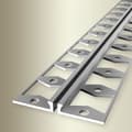 Miniatyrbild 1 av 5: Profilprofildilatation Bred 48 mm Lång 2500 mm Alu Silikonpackning Stämplat 3 mm Silver Svart