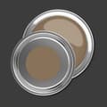 Miniatyrbild 2 av 5: Brun väggmålning | PURO Neutral Brown | Exklusiv inomhusdispersionsfärg med hög färgintensitet | 2.5 liter