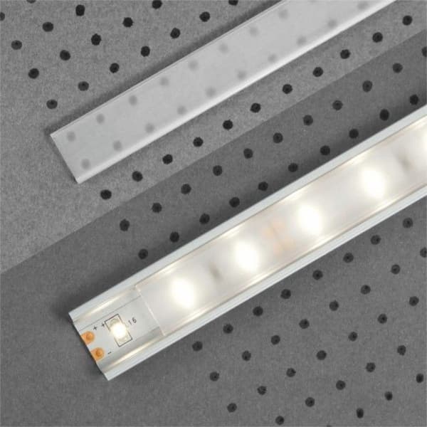 PROVISTON Klipshållare Transparent Plast För aluminiumprofil LED 2000 mm LED-belysning Indirekt belysning LED-stänger
