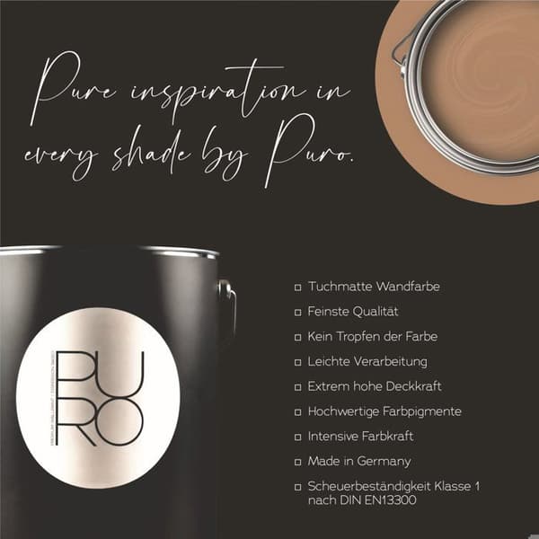 Beige PURO Calming Brown Inomhusdispersion exklusiv hög intensivitet 5 liter