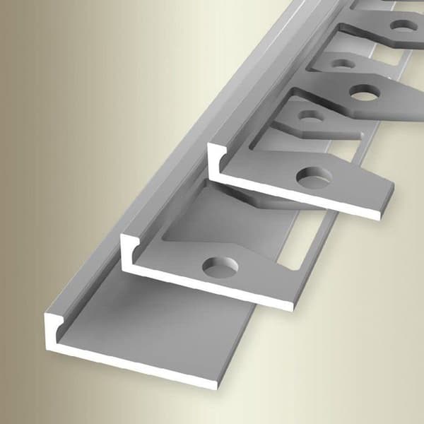 PROVISTON Avslutningsprofil l 21 mm H 4.5 mm L 2500 mm Aluminium Metallprofil