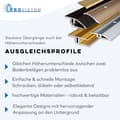 Miniatyrbild 4 av 5: PROVISTON Anpassningsprofil l 40 mm H 0 - 18 mm L 2700 mm Polerat aluminium Rampe Självhäftande