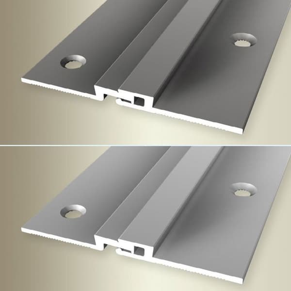 PROVISTON Profil för expansionsfogar 53 x 2.2 x 2700 mm Anodiserad aluminium Expansionskapacitet 2.5 mm