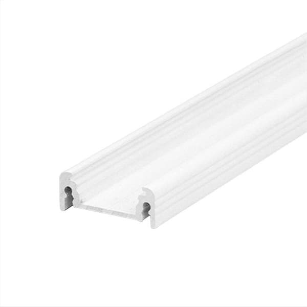 LED-profil "Lumini" i lackad vit aluminium med vit täckning, LED-profil i aluminium, LED-profil i aluminium, LED-profil.