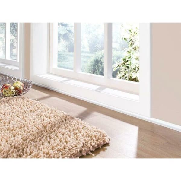 PROVISTON Färdigprofil l 21 mm H 2 mm L 2000 mm Pulverlackerad aluminium Färdigprofil vägg Spårad Vit Självhäftande...