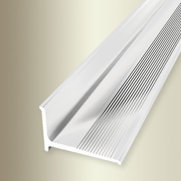 PROVISTON Färdigprofil l 21 mm H 2 mm L 2000 mm Pulverlackerad aluminium Färdigprofil vägg Spårad Vit Självhäftande...