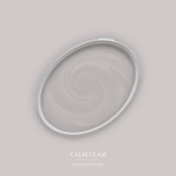 Väggfärg Grå matt The Color Kitchen Calm Clam Spridning exklusiv för inomhus Hög intensitet 5 liter