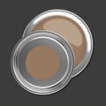 Miniatyrbild 2 av 5: Muralmålning brun PURO Peaceful Brown Inomhusdispersionsfärg Hög intensitet 1 liter