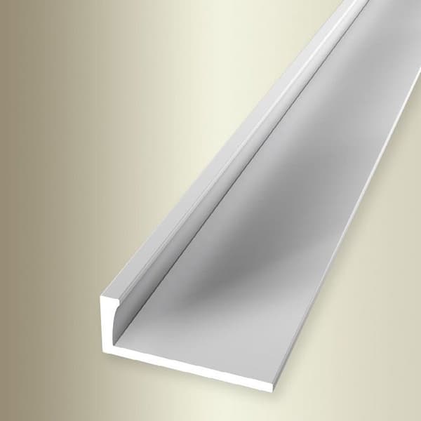 PROVISTON Vinkelprofil sl 22,5 mm H 6 mm L 2500 mm Naturlig aluminium Profil utan stansning Ogenombruten