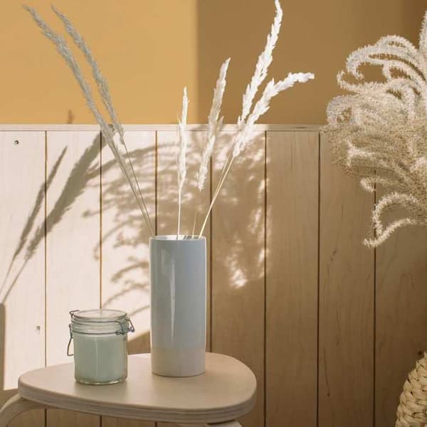 Målning väggfärg gul PURO Bright Yellow Dispersion exklusiv för inomhus Hög intensitet 1 liter