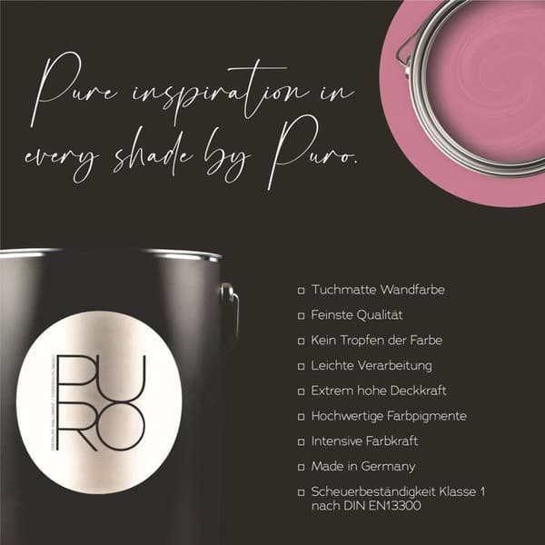 Rosamural PURO Delicate Rose Dispersion exklusiv för inomhus, hög intensitet på 1 liter