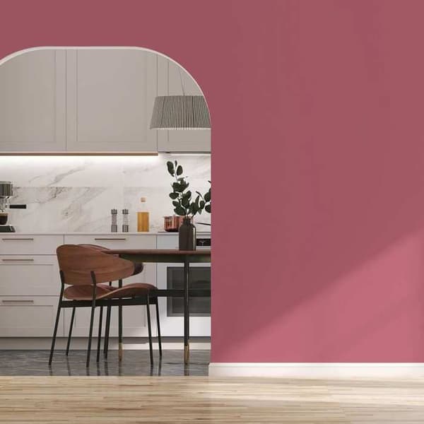 Målning väggrosa PURO Blushing Pink Dispersion exklusiv för inomhus Hög intensitet på 5 liter