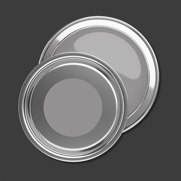 Grå väggmålning PURO Sleek Grey Inomhusdispersion exklusiv Hög intensitet 1 liter