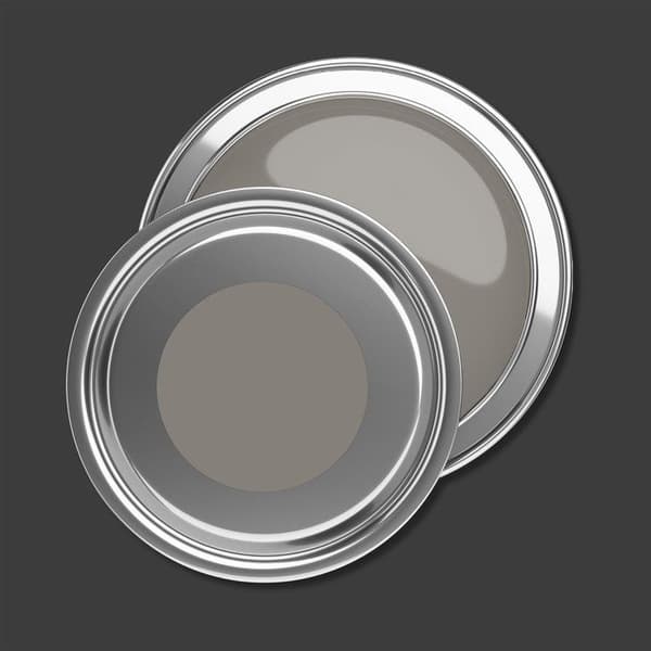 Grå väggmålning PURO Lustrous Grey exklusiv inomhusdispersion med hög intensitet på 5 liter