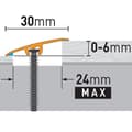Miniatyrbild 4 av 4: PROVISTON Profil rattrapage 30 x 930 mm Alu 3 i 1 Silver