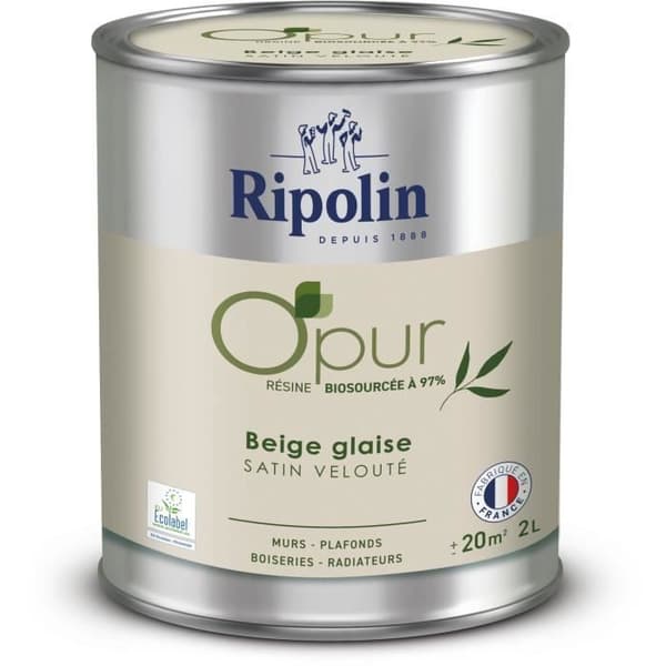 O'pur väggar träradiatorer beige lera satin sammetslen - RIPOLIN - 2 L