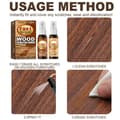Miniatyrbild 3 av 4: Reparation av repor - Träförnyare - Spray 30 ML - Ljus och mörk färg - Inomhus - Trä