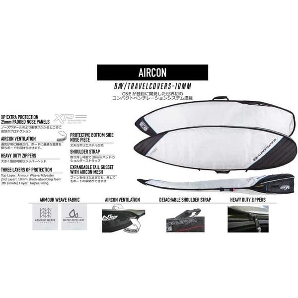 Ocean & Earth Surf Cover Aircon Shortboard 5´8´´  173 cm