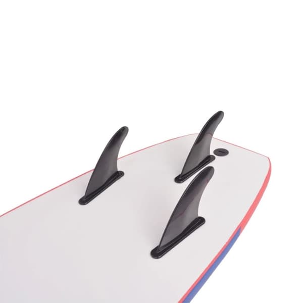 vidaXL Surffilauta Sininen ja punainen 170 cm