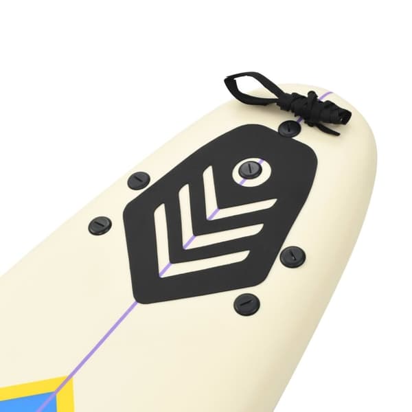 vidaXL surfboard 170 cm blå og cremefarvet