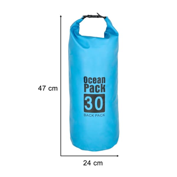Vedenpitävä laukku, puhallettava vedenpitävä laukku kajakille, SUP-laudat, 30L