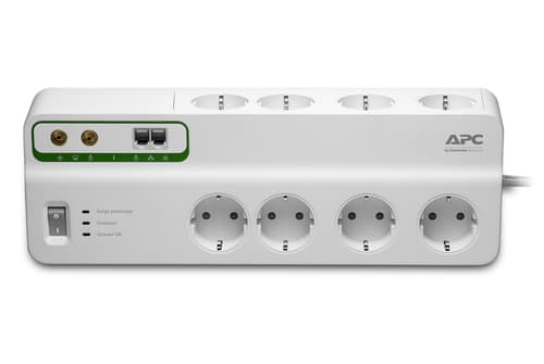 APC Performance SurgeArrest 8 outlets with Phone & Coax Protection 230V Germany