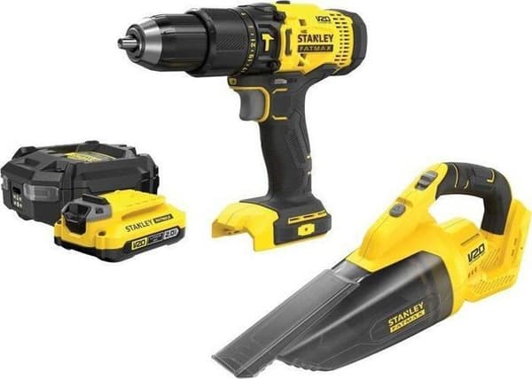 Stanley - SFMCK219D1-QW - SFM V20 Elverktygssats, vakuum, borr-/skruvdragare SFMCK219D1