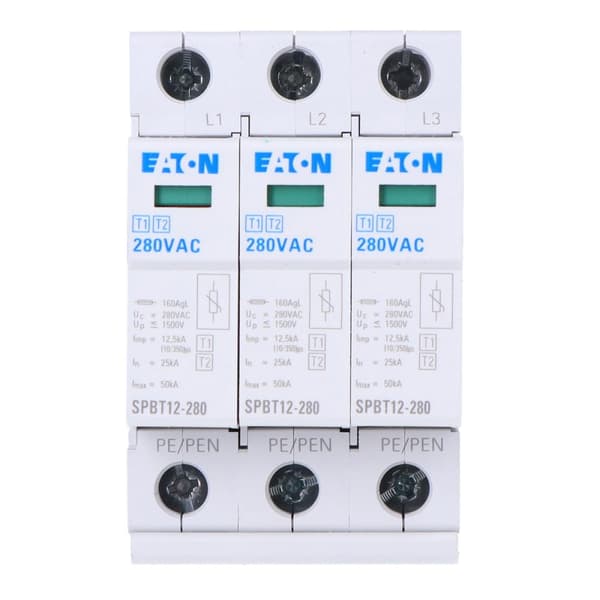 Overspændingsafleder type 1+2 (klasse B+C) SPBT12-280/3