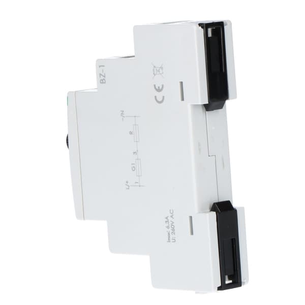 BZ-1 sikringsmodul med enkelt stikkontakt, I=6,3A, 1 modul