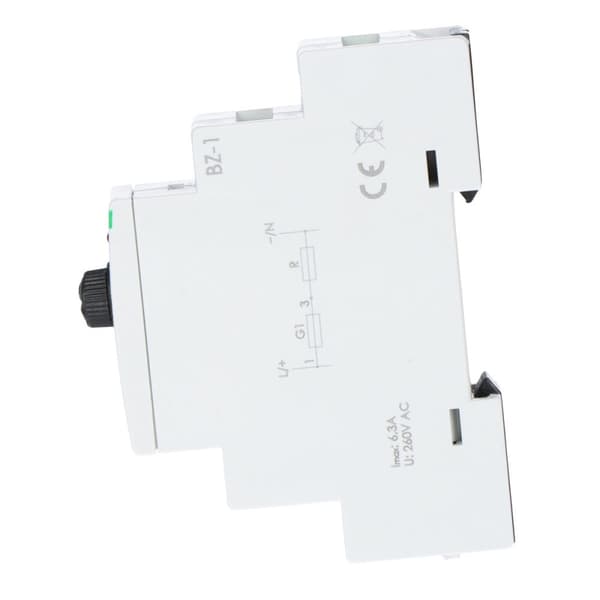 BZ-1 sikringsmodul med enkelt stikkontakt, I=6,3A, 1 modul
