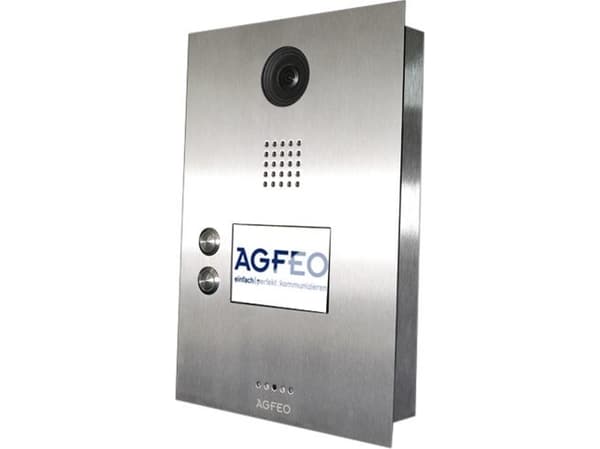 AGFEO IP-Video TFE 2, 8,89 cm (3.5"), TFT, 480 x 320 pixlar, Rostfritt stål, IP65, Snabb Ethernet